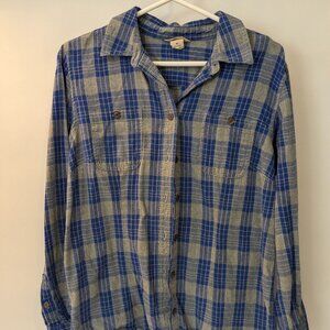 Duluth Trading Co Women's Free Swingin' Flannel Shirt - M